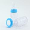 4.25 inch Fillable Plastic Mini Baby Bottles Bulk Blue Cap 24 Pieces Baby Shower Shower Favors view 2