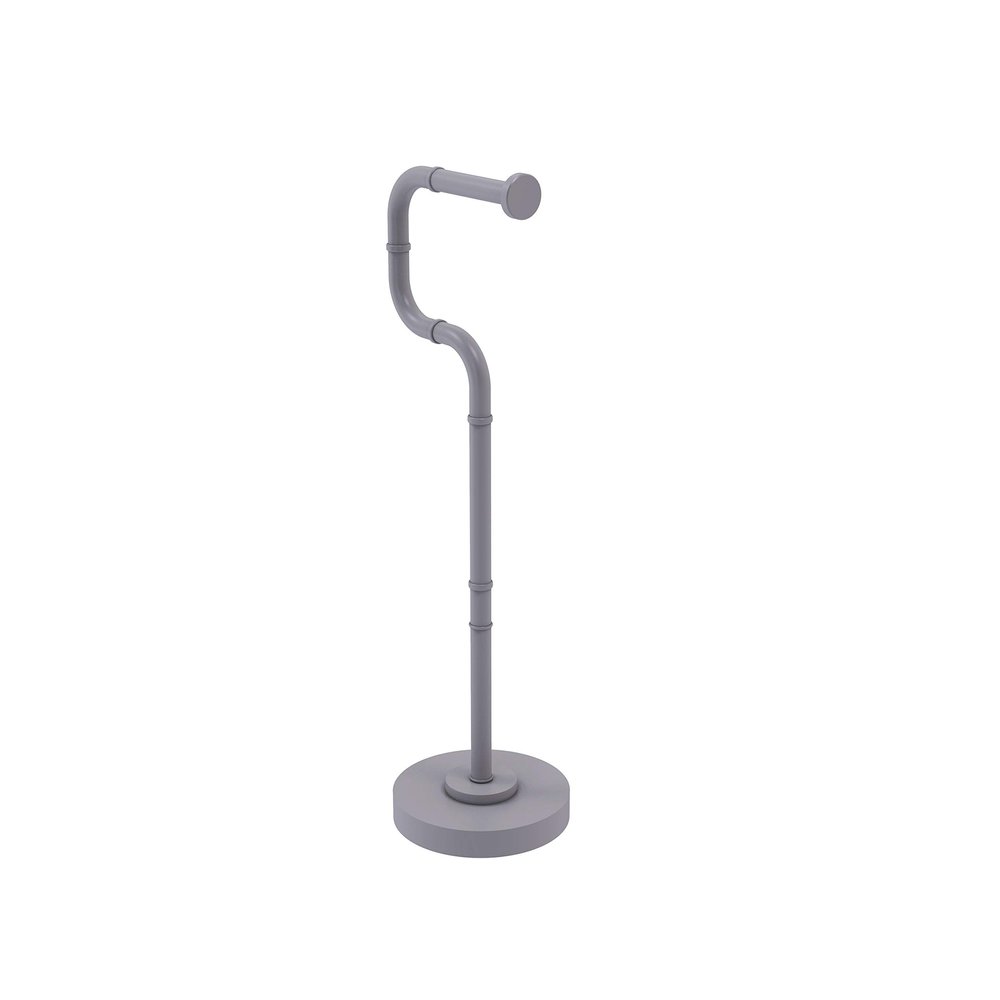 Allied Brass RM-25U Remi Collection Free Euro Style Toilet Tissue Stand, Matte Gray