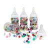 4.25 inch Fillable Plastic Mini Baby Bottles Bulk White Cap 24 Pieces Baby Shower Shower Favors view 1