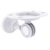 Allied Brass Pacific Grove Collection Dotted Accents Tumbler Toothbrush Holder, Matte White view 1