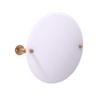Allied Brass Pipeline Collection Frameless Round Mounted Tilt Wall Mirror, Brushed Bronze view 1