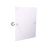 Allied Brass Pipeline Collection Frameless Rectangular Mounted Tilt Wall Mirror, Matte White view 1