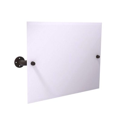 Allied Brass Pipeline Collection Landscape Rectangular Mounted Tilt Wall Mirror, Oil Rubbed Bronze