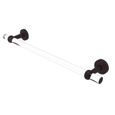Allied Brass PB-41T-18 Pacific Beach Collection 18 Inch Twisted Accents Towel Bar, Antique Bronze