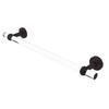 Allied Brass PB-41T-18 Pacific Beach Collection 18 Inch Twisted Accents Towel Bar, Antique Bronze view 1
