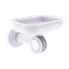 Allied Brass PB-32D Pacific Beach Collection Wall Mounted Holder with Dotted Accents Soap Dish, Matte Gray view 1