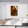 ARTCANVAS Wedded 1882 Canvas Art Print Stretched Framed Painting Picture Poster Giclee Wall Decor by Frederic Leighton - 40" x 26" (0.75" Deep) view 2
