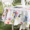 Benson Mills Spillproof Spring/Summer Durable Heavyweight Fabric Indoor Outdoor Tablecloth, Washable Outdoor Table Cloth for Round Tables, Picnic/Patio Table Covers (70" Round, Harper) view 1