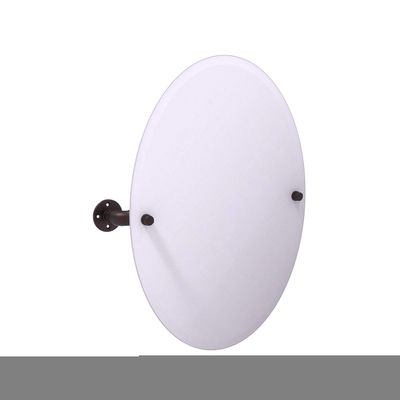 Allied Brass Pipeline Collection Frameless Oval Mounted Tilt Wall Mirror, Antique Bronze