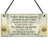 RED OCEAN Garden Plaque Summer House Sign Garden Shed Friendship Mum Nan Memorial Gift view 1