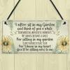 RED OCEAN Garden Plaque Summer House Sign Garden Shed Friendship Mum Nan Memorial Gift view 2
