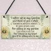 RED OCEAN Garden Plaque Summer House Sign Garden Shed Friendship Mum Nan Memorial Gift view 3