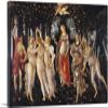 ARTCANVAS La Primavera Allegory of Spring 1482 Canvas Art Print Stretched Framed Painting Picture Poster Giclee Wall Decor by Sandro Botticelli - 40" x 26" (0.75" Deep) view 1