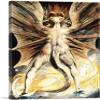 ARTCANVAS The Great Red Dragon and the Woman Clothed in Sun Canvas Art Print Stretched Framed Painting Picture Poster Giclee Wall Decor by William Blake - 40" x 26" (0.75" Deep) view 1