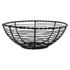 G.E.T. WB-701 Round Metal Wire Bread Roll Serving Basket, 8", Black view 2