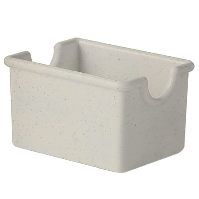 G.E.T. SC-66-IR Melamine Sugar Caddy Holder for Sweetener Packets, 20 Packet, 3.5" x 2.5", Ironstone (Set of 12)