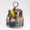 G.E.T. 4-31860 Black Round Stainless Steel Condiment Caddy Iron Teflon Coated Table Caddies Collection view 1