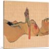 ARTCANVAS Totes Madchen 1910 Canvas Art Print Stretched Framed Painting Picture Poster Giclee Wall Decor by Egon Schiele - 40" x 26" (0.75" Deep) view 1