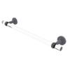 Allied Brass PB-41T-24 Pacific Beach Collection 24 Inch Twisted Accents Towel Bar, Matte Gray view 1