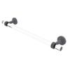 Allied Brass PB-41G-18 Pacific Beach Collection 18 Inch Groovy Accents Towel Bar, Matte Gray view 1