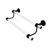 Allied Brass PB-72D-36 Pacific Beach Collection 36 Inch Double Dotted Accents Towel Bar, Matte Black view 1