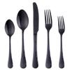 20-Piece Black Flatware Silverware Set, Bisda Stainless Steel Cutlery Sets, Multipurpose Use for Home, Kitchen, Restaurant, Hotel Tableware Utensil Service for 4 view 1