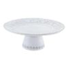 Bordallo Pinheiro Rua Nova Cake Stand, Antique White, 11 Inches view 1