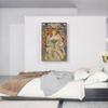 ARTCANVAS Champenois Imprimeur-Editeur - Blue 1897 Canvas Art Print Stretched Framed Painting Picture Poster Giclee Wall Decor by Alphonse Mucha - 40" x 26" (0.75" Deep) view 2