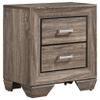 Coaster Home Furnishings Kauffman Transitional 5-Piece Bedroom Set Eastern King Size Panel Bed Frame 54-inch Headboard Washed Taupe 204191KE-S5 view 4