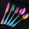 20-Piece Flatware Silverware Set, Bisda Rainbow Stainless Steel Cutlery Sets, Multipurpose Use for Home, Kitchen, Restaurant, Hotel Tableware Utensil Service for 4 view 2