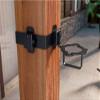 OZCO Ironwood Post Band 6" x 6" | Decorative Post Band, Wood Post Reinforcement and Split Prevention for, Deck, Fence, Pavilion and Outdoor Wood Structures | Powder-Coated Galvanized Steel Hardware view 4