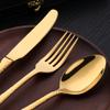 20-Piece Gold Plated-Flatware Silverware Set, Bisda Stainless Steel Cutlery Sets, Multipurpose Use for Home, Kitchen, Restaurant, Hotel Tableware Utensil Service for 4 view 3