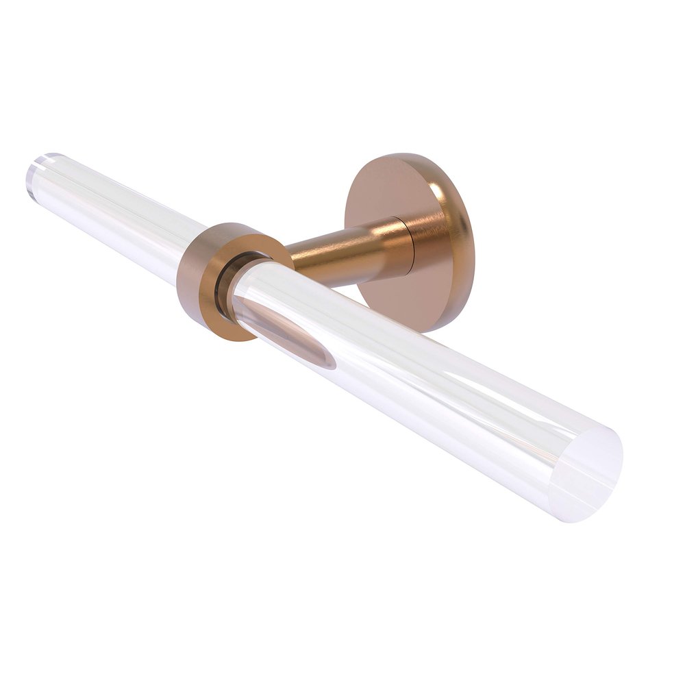 Allied Brass CV-HTB-2-BBR Clearview Collection 2 Arm Guest Towel Holder, Brushed Bronze