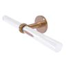 Allied Brass CV-HTBT-2-BBR Clearview Collection 2 Arm Guest Towel Holder with Twisted Accents, Brushed Bronze view 1