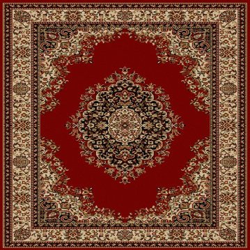 Vitaly Rafiqi Area Rug 1595 Red Italian Bordered 7' 9" x 11' Rectangle