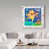 Trademark Fine Art The Cow Jumped Over The Moon by Cheryl Piperberg, 18x18-Inch view 3