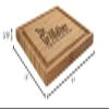 BambooMN Custom Laser Engraved Bamboo Cutting Board - The Grillfather - 1 Piece - 11" x 11" x 0.75" (Grooved) view 2
