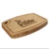 BambooMN Custom Laser Engraved Bamboo Cutting Board - The Grillfather - 1 Piece - 11.75" x 8.63" x 0.4" (Grooved w/hole) view 1
