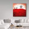 Trademark Fine Art Walking The Dog in Red Hills by Cherie Roe Dirksen, 18x18-Inch view 3