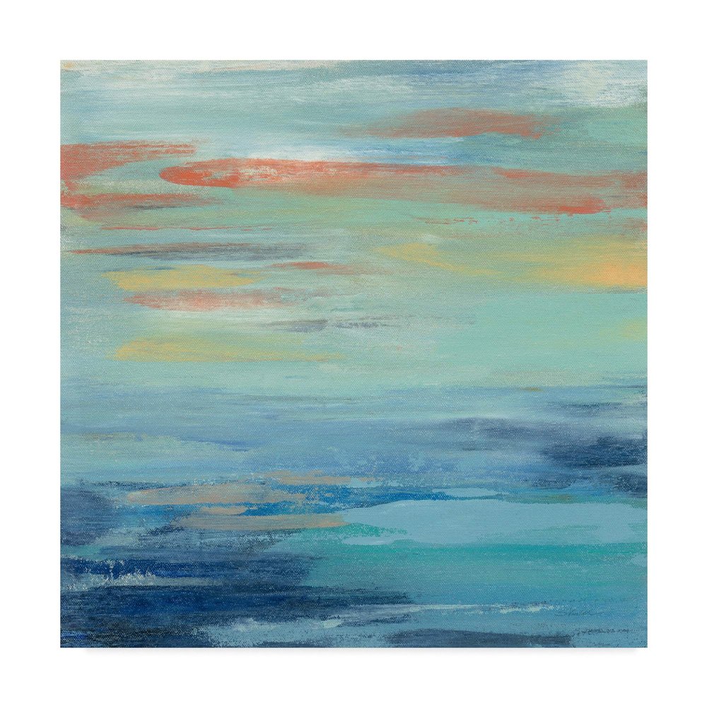 Trademark Fine Art Sunset Beach II by Silvia Vassileva, 18x18-Inch
