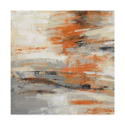 Trademark Fine Art Golden Dust Crop Orange by Silvia Vassileva, 18x18-Inch