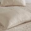 510 DESIGN Oakley Reversible Quilt Set - Luxe Stitching Design All Season, Lightweight Coverlet Bedspread Bedding, Matching Shams, Oversized Full/Queen(102"x118"), Medallion Khaki 3 Piece view 4