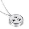 Oinsi Dog Paw Memorial Locket Necklace Hold Photo & Ashes Keepsake Cremation Urn Pendant For Pet/Free Filling Kits +Screwdriver view 1