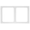 HUBERT Cold Food Bar Tile 1/2 Size White Melamine- 21"L x 12 3/4"W view 1