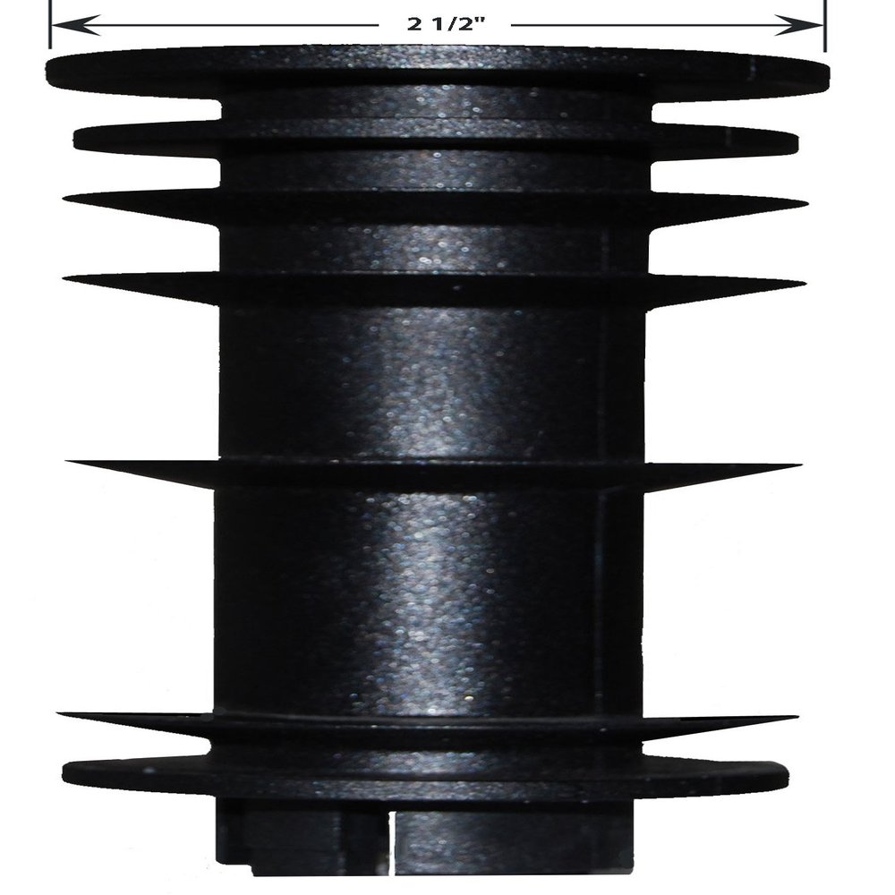2-1/2" top OD x 2-3/8" ID Replacement Plastic Insert Seat Post Bushing #502E for Kitchen, Dinette Chair Swivels