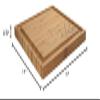 BambooMN Custom Laser Engraved Bamboo Cutting Board - Family Name Corner Engraving - 1 Piece - 11" x 11" x 0.75" (Grooved) view 3