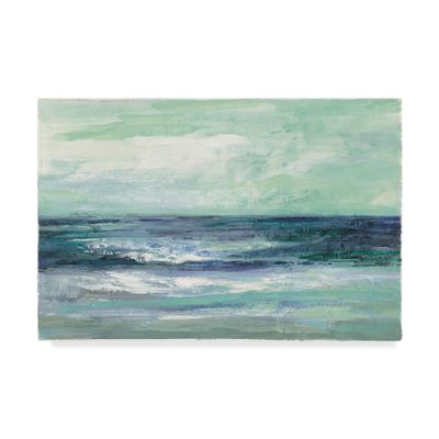 Trademark Fine Art Tide Green and Teal by Silvia Vassileva, 16x24-Inch