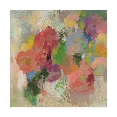 Trademark Fine Art Colorful Garden III by Silvia Vassileva, 18x18-Inch