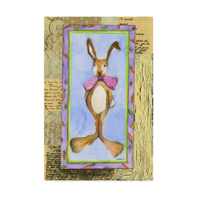 Trademark Fine Art Antique Easter Bunny by Claudia Interrante, 16x24-Inch