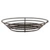 12.5" x 9.25" Black Oval Basket with Raised Grid Base, Clipper Mill by GET 4-38848 (Qty,1) view 2